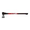 Hyper Tough 4.5lb Wood Log Splitter Axe with Red & Black Double Injection Fiberglass 34" Handle