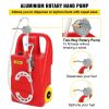VEVOR Fuel Caddy, 25 Gallon, Portable Fuel Storage Tank On-Wheels, with Manuel Transfer Pump, Gasoline Diesel Fuel Container for Cars, Lawn Mowers